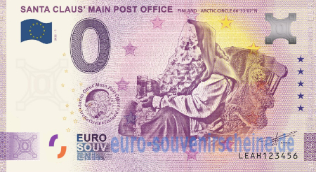LEAH-2023-1 SANTA CLAUS' MAIN POST OFFICE FINLAND ARCTIC CIRCLE 66°33'07'N